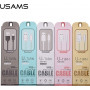 USAMS US-SJ098 U-Turn Micro-USB-auf-USB-Kabel, 2 A, 1 m, Schwarz