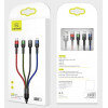 USAMS U26 SJ413USB01 (US-SJ413) 4-in-1-Nylonkabel, geflochten, 3 m, 2 A (2x Lightning/microUSB/USB-C)