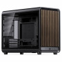 Jonsbo D33 Wood PC-Gehäuse, Micro-ATX-Gehäuse, mATX, Tempered Glass, schwarz, Holz