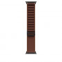 Apple Alpine Loop Smartwatch-Armband 49 mm, Burgunder, Medium, Titan schwarz, MKF14ZM/A