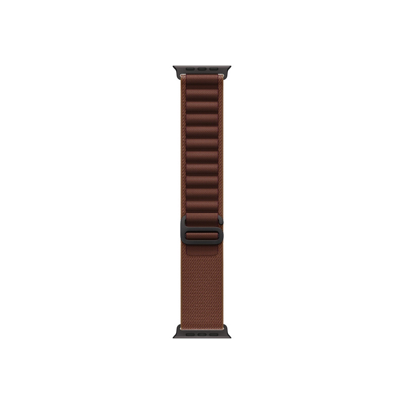 Apple Alpine Loop Smartwatch-Armband 49 mm, Burgunder, Large, Titan schwarz, MKF24ZM/A