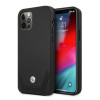 BMW BMHCP12LRSWPK Perforate Leder-Hardcase für Apple iPhone 12 Pro Max, schwarz