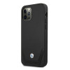 BMW BMHCP12LRSWPK Perforate Leder-Hardcase für Apple iPhone 12 Pro Max, schwarz