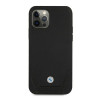BMW BMHCP12LRSWPK Perforate Leder-Hardcase für Apple iPhone 12 Pro Max, schwarz