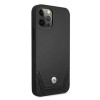 BMW BMHCP12LRSWPK Perforate Leder-Hardcase für Apple iPhone 12 Pro Max, schwarz