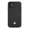 BMW BMHCN61RSWPK Leather Perforate Hardcase für Apple iPhone 11, schwarz