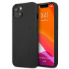Mercedes-AMG AMHCP13MDOLBK Leather Hot Stamped Hardcase für Apple iPhone 13, schwarz