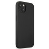 Mercedes-AMG AMHCP13MDOLBK Leather Hot Stamped Hardcase für Apple iPhone 13, schwarz