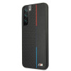BMW BMHCS22MTRTBK Hardcase-Hülle für Samsung Galaxy S22+, M Collection Triangles, schwarz