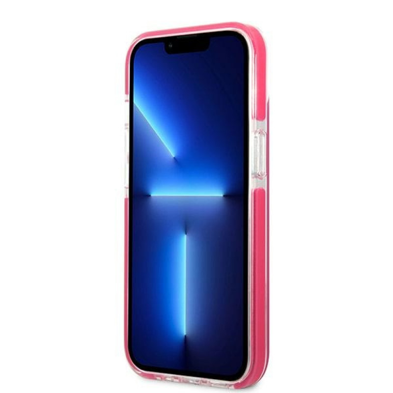 Karl Lagerfeld KLHCP13STPECPI Hardcase-Hülle für Apple iPhone 13 mini 5,4″, Choupette Head, fuchsia