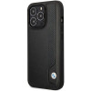 BMW BMHCP14L22RBDK Leather Blue Dots Hardcase für iPhone 14 Pro 6,1", schwarz