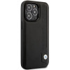 BMW BMHCP14X22RBDK Leather Blue Dots Hardcase für iPhone 14 Pro Max 6,7", schwarz