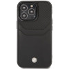 BMW BMHCP14L22RSEPK Hülle für iPhone 14 Pro, schwarz, Leather Card Slot