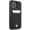 BMW BMHCP14L22RSEPK Hülle für iPhone 14 Pro, schwarz, Leather Card Slot