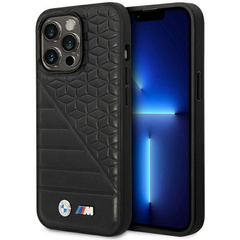 BMW BMHCP14L22PMGK Hülle für iPhone 14 Pro, schwarz, Bi Pattern