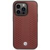 BMW BMHMP14L22RFGR Leather Diamond Pattern MagSafe Hülle für Apple iPhone 14 Pro 6,1″, burgunderrot