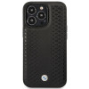 BMW BMHMP14L22RFGK Leather Diamond Pattern MagSafe Hülle für Apple iPhone 14 Pro 6,1″, schwarz