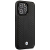 BMW BMHMP14L22RFGK Leather Diamond Pattern MagSafe Hülle für Apple iPhone 14 Pro 6,1″, schwarz