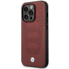 BMW BMHMP14L22RPSR Leather Seats Pattern MagSafe Hülle für Apple iPhone 14 Pro 6,1″, burgunderrot