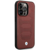 BMW BMHMP14L22RPSR Leather Seats Pattern MagSafe Hülle für Apple iPhone 14 Pro 6,1″, burgunderrot