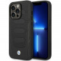 BMW BMHMP14L22RPSK Leather Seats Pattern MagSafe Hülle für Apple iPhone 14 Pro 6,1″, schwarz