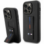BMW BMHCP14L22GSLK Grip Stand Hot Stamp Hardcase-Hülle für Apple iPhone 14 Pro, schwarz