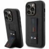 BMW BMHCP14X22GSLK Grip Stand Hot Stamp Hardcase-Hülle für Apple iPhone 14 Pro Max, schwarz