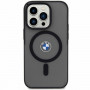 BMW BMHMP14MDSLK Signature MagSafe Hardcase-Hülle für Apple iPhone 14 Plus / 15 Plus, schwarz
