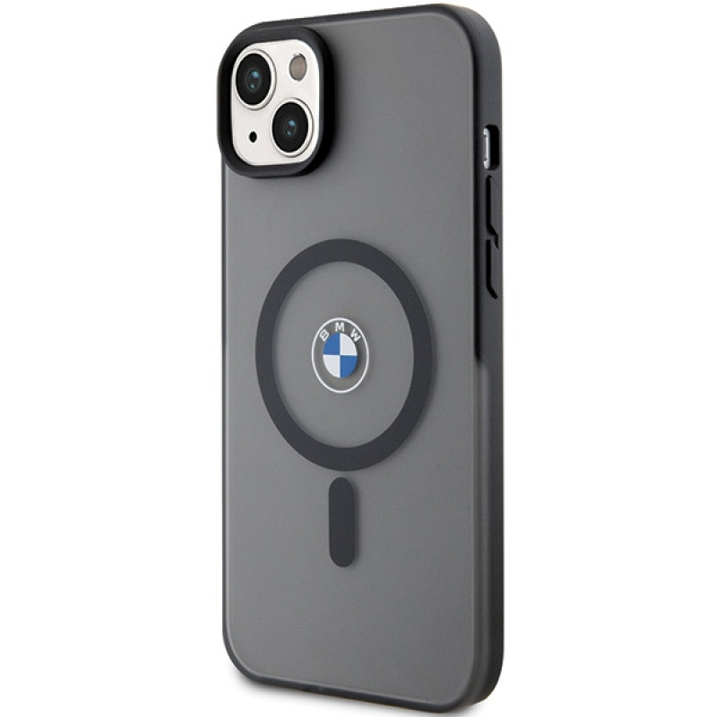 BMW BMHMP14MDSLK Signature MagSafe Hardcase-Hülle für Apple iPhone 14 Plus / 15 Plus, schwarz