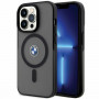 BMW BMHMP14LDSLK Signature MagSafe Hardcase-Hülle für Apple iPhone 14 Pro, schwarz