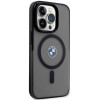 BMW BMHMP14LDSLK Signature MagSafe Hardcase-Hülle für Apple iPhone 14 Pro, schwarz