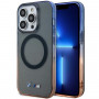 BMW BMHMP14LHTGE Gradient Bumper MagSafe Hardcase-Hülle für Apple iPhone 14 Pro, grau