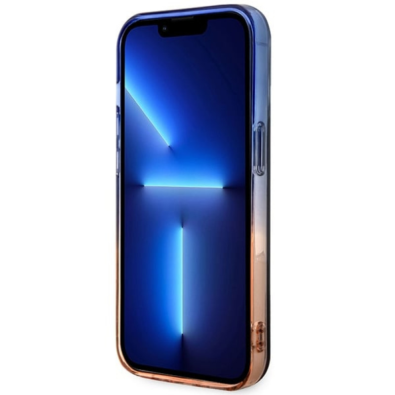 BMW BMHMP14LHTGE Gradient Bumper MagSafe Hardcase-Hülle für Apple iPhone 14 Pro, grau