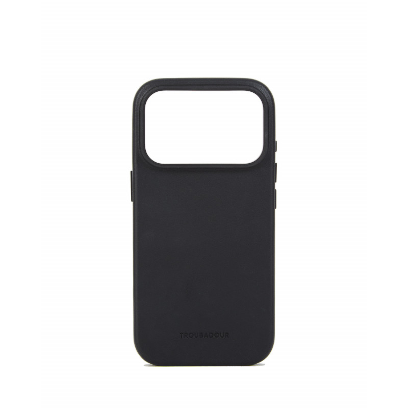 Mujjo Troubadour Lederhülle für Apple iPhone 18 Pro / 17 Pro, MagSafe, schwarz