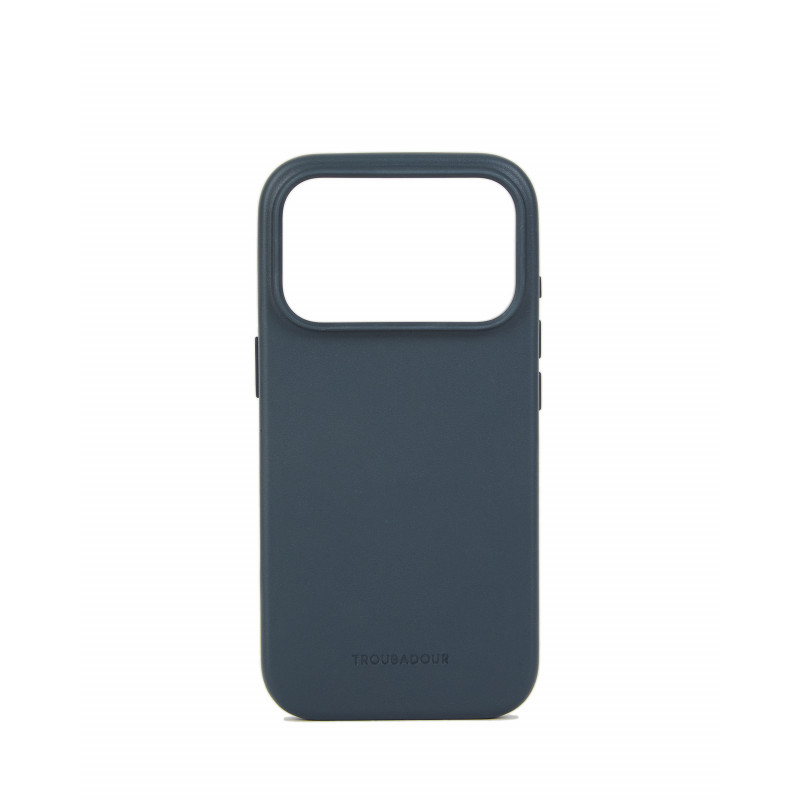 Mujjo Troubadour Lederhülle für Apple iPhone 18 Pro / 17 Pro, MagSafe, Basalt