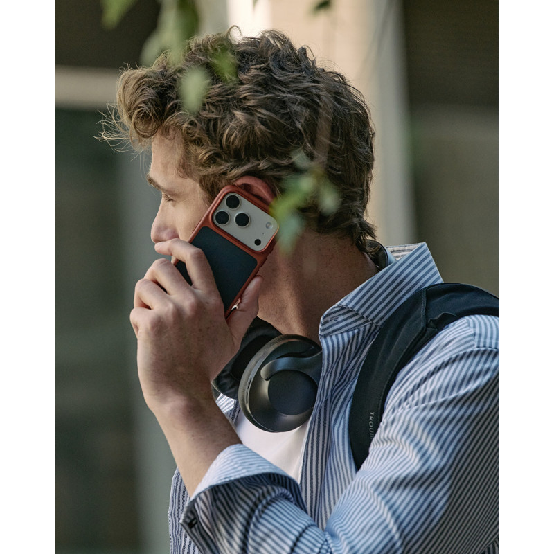 Mujjo Troubadour Modular Lederhülle für Apple iPhone 18 Pro / 17 Pro, MagSafe, schwarz