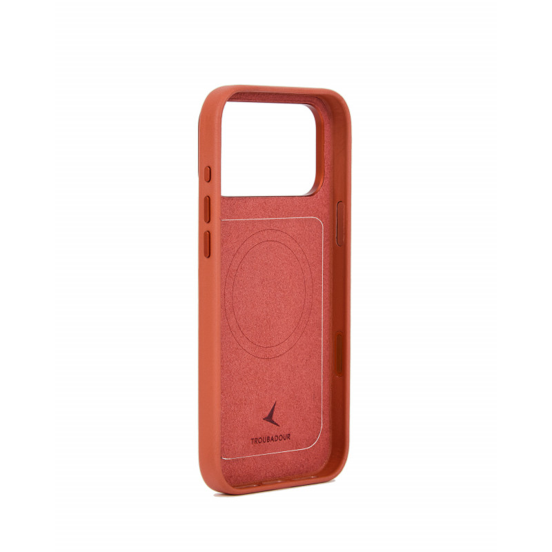 Mujjo Troubadour Modular Leather Case Lederhülle für Apple iPhone 18 Pro Max / 17 Pro Max, MagSafe, Terrakotta