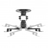 Maclean MC-200 B Deckenhalterung für Projektoren, 54–320 mm, bis 13,5 kg, schwarz