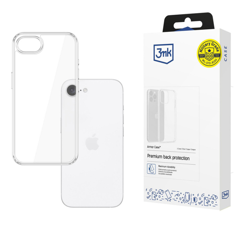 3MK Armor Case Hülle für Apple iPhone 17e / 16e, transparent