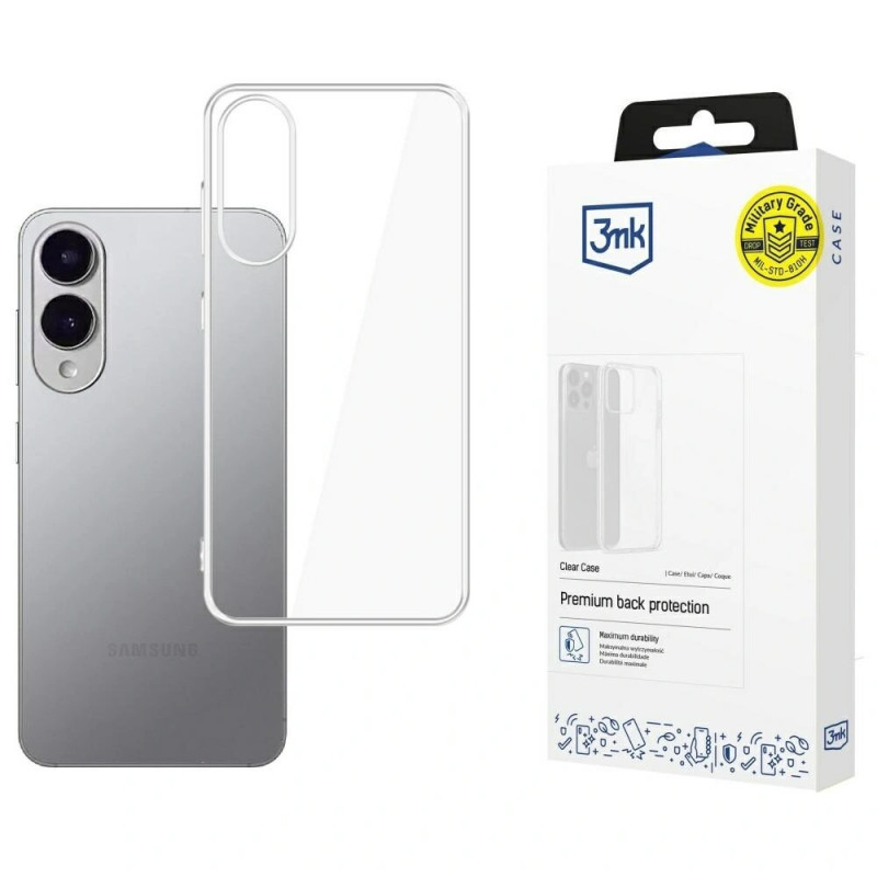 3MK Clear Case Hülle für Samsung Galaxy S25 Edge, transparent
