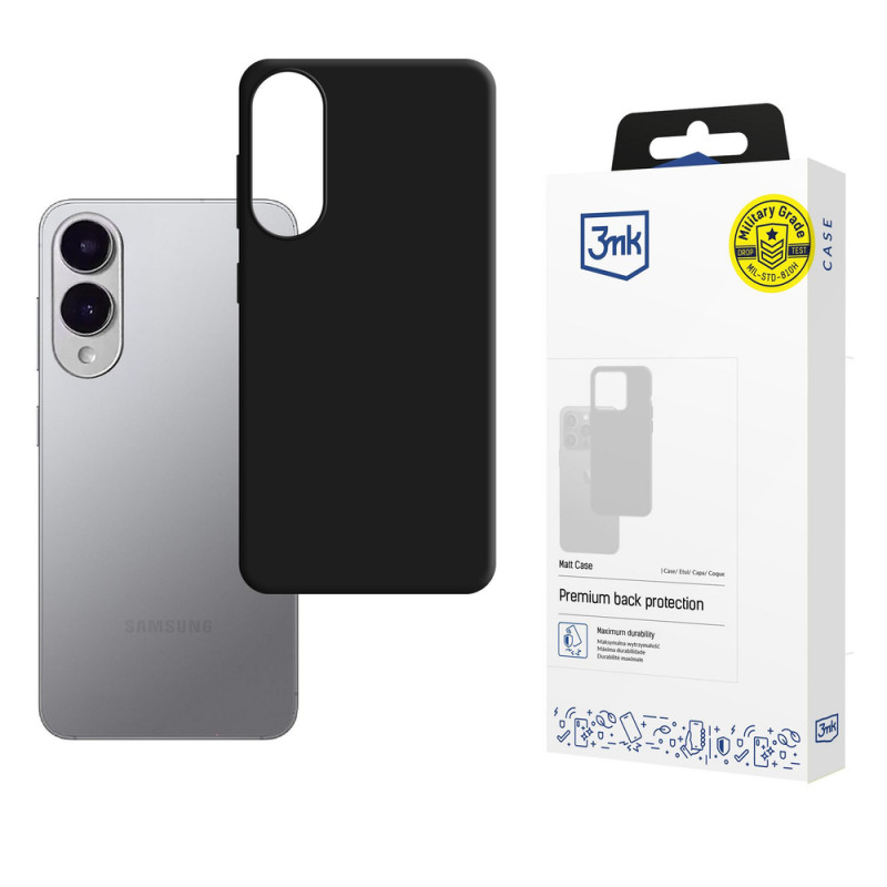 3MK Matt Case Handyhülle für Samsung Galaxy S25 Edge, schwarz