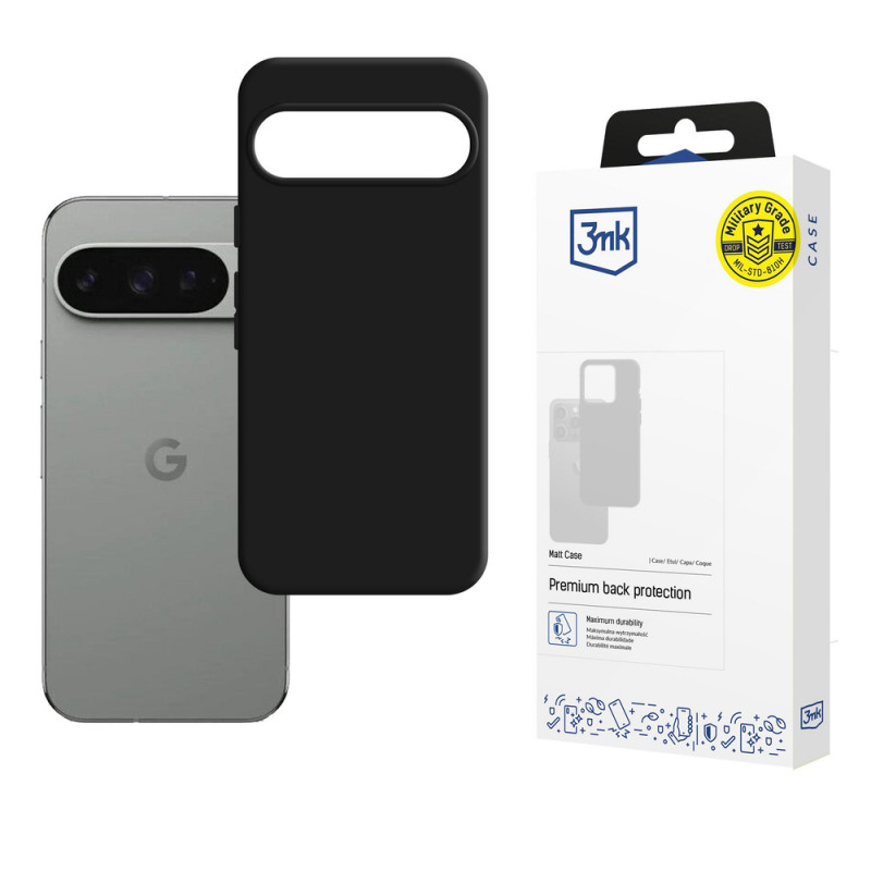 3MK Matt Case Hülle für Google Pixel 10 / Pixel 10 Pro, schwarz