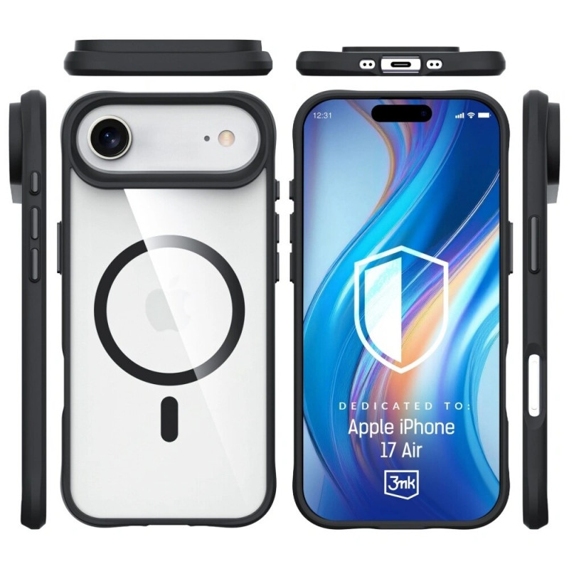 3mk Satin Armor MagCase Hülle für Apple iPhone Air, weiß