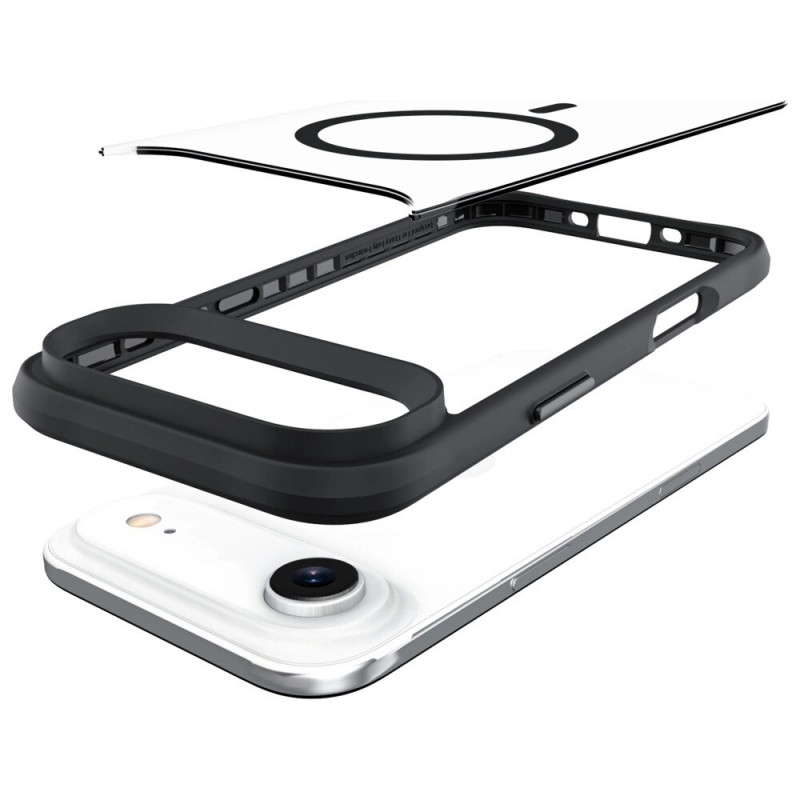 3mk Satin Armor MagCase Hülle für Apple iPhone Air, weiß