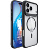 3mk Satin Armor MagCase Hülle für Apple iPhone 17 Pro Max, transparent schwarz