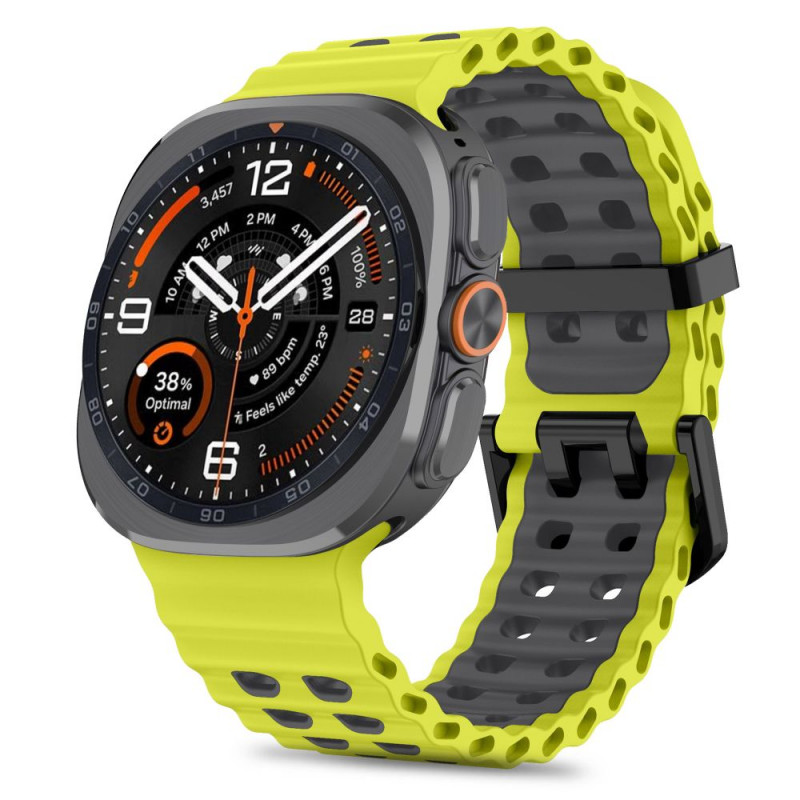 Tech-Protect Iconband Pro Uhrenarmband für Samsung Galaxy Watch Ultra 1 / 2 (2024-2026), 47 mm, Limette/Schwarz
