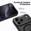 Tech-Protect MagEdge MagSafe Hülle für Apple iPhone 17 Pro, matt schwarz/dunkles Metallgrau