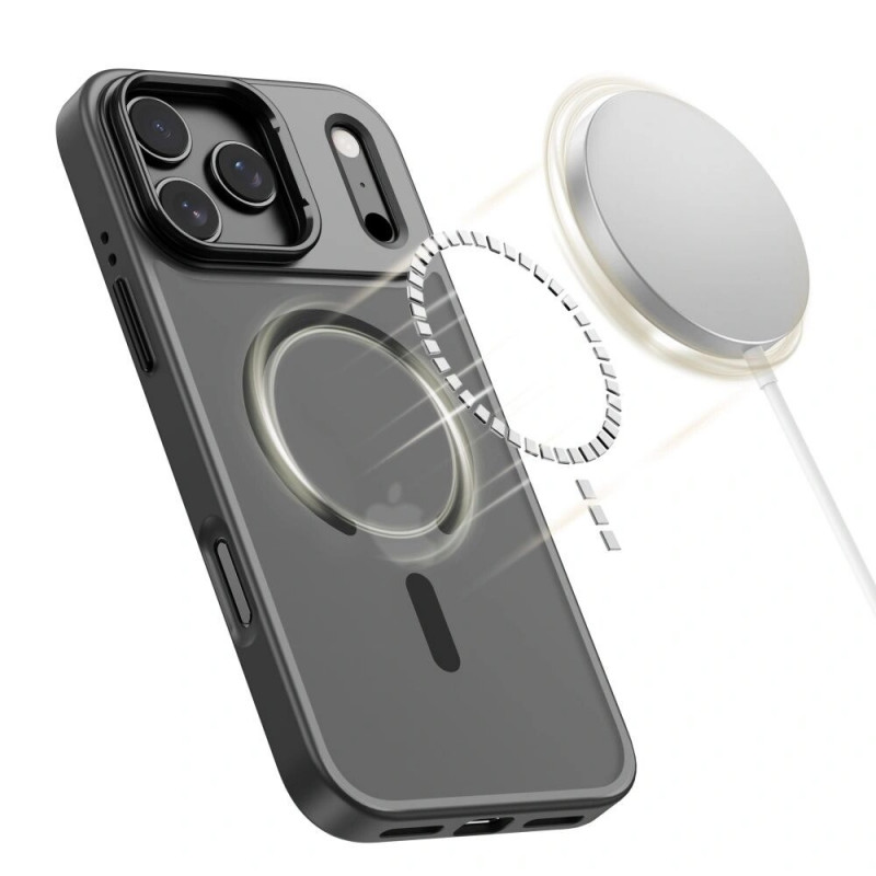 Tech-Protect Magstand MagSafe Hülle für Apple iPhone 17 Pro, matt schwarz