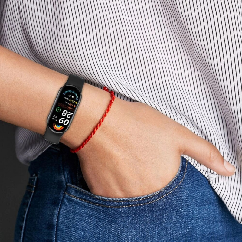 Tech-Protect IconBand Air Armband für Xiaomi Smart Band 8 / 9 / 10 / NFC, schwarz/rot