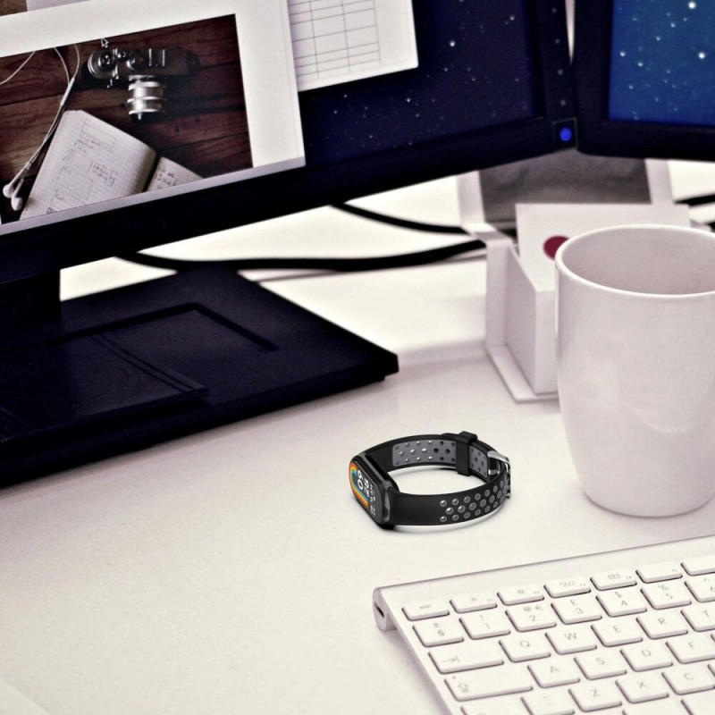 Tech-Protect IconBand Air Armband für Xiaomi Smart Band 8 / 9 / 10 / NFC, schwarz/rot